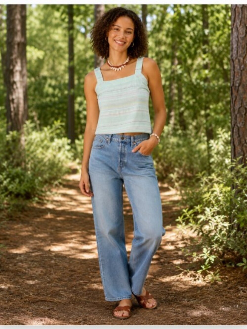 Carve Designs Organic Cotton Liv Stitched Top NWOT